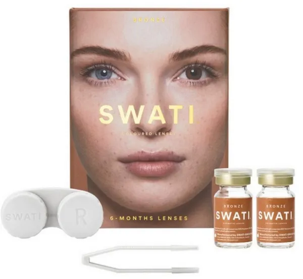 SWATI - Färgade kontaktlinser 6 månader Bronze
