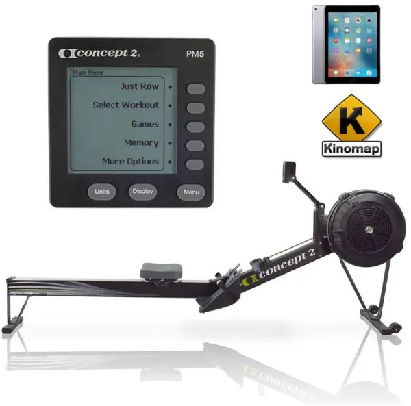 Concept2 Model D PM5 Rodmaskin Svart